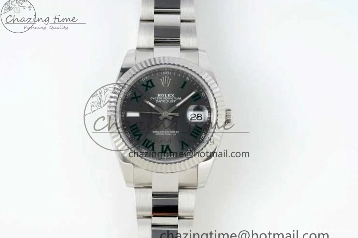 Green 904L on 126334 Gray 41 2285 Steel Bracelet 1:1 Best Edition Dial VR NTF ZeroBulk DateJust Roman Oyster 0122